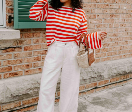 How to Style Brightly Colored Tops with Neutral Bottoms