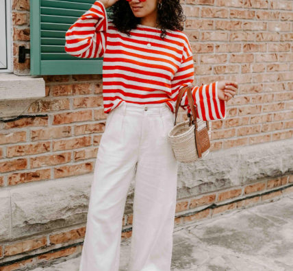 How to Style Brightly Colored Tops with Neutral Bottoms